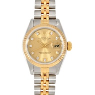 勞力士 ROLEX 69173G Datejust 7 位數 96 系列腕錶自動上鍊香檳色錶盤 10P 鑽石指數組合 YG x SS 女士腕錶