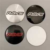 4pcs/lot 45mm 50mm 56mm 65mm Car Wheel Center Cap Emblem Sticker For RAYS Racing Wheel LOGO Hub Cap 