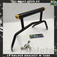 【Ready Stock】 SEC NMAX 2020 2021 V2 CP Holder Bracket Tube w Orig Motowolf Clamp Type