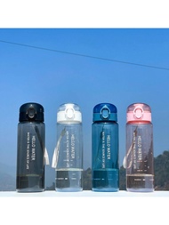 1pc 780ml/26oz Large Capacity Clear Plastic Water Bottle, Leak-Proof And Drop-Proof Portable Outdoor