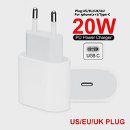 20W ชาร์จเร็ว PD USB C ที่ชาร์จสำหรับ iPhone 13 12 11 Pro Samsung Xiaomi Power Adapter US EU AU UK PD Type C por