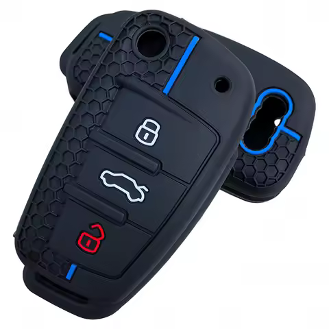 New Silicone Key Case Cover Shell for Audi A4 B7 A6 C6 4f 8v A3 8p A1 A3 Accessories Auto Remote Key