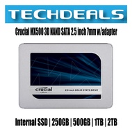 Crucial MX500 3D NAND SATA 2.5 inch 7mm (with 9.5mm adapter) Internal SSD 250GB | 500GB | 1TB | 2TB