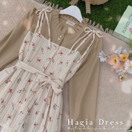 PREMIUM MATERIAL/ Hagia Dress, Latest Nursing Dress, Ruffle Blouse