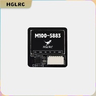 Modul GPS M100-5883 M100-5883 M10 Baharu HGLRC dengan Penunjuk LED Atas Papan Kompas Antena Seramik 