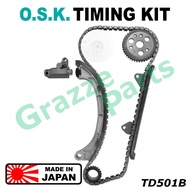 100% O.S.K. Timing Chain Kit Set Perodua Kembara DVVT Myvi 1.3 Toyota Avanza 1.3 F601 K3-VE K3-DE