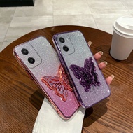 Phone Case for Motorola Moto G06 Power Back Cover Luxury Shiny Grafts Cute Butterfly Soft Translucen