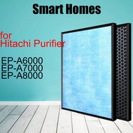 สำหรับ HITACHI EP-A6000 / EP-A7000 / EP-A8000 HEPA และคาร์บอน (ชุด) * Anti-แบคทีเรีย Pre-Filter