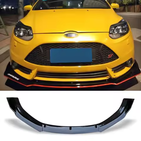Front Bumper Spoiler Protector Plate Lip Body Kit Carbon Surface Car Decorative strip Chin Shovels F