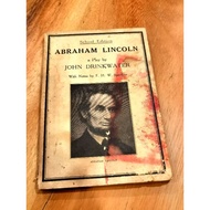 Abraham Lincoln A Play By John Drinkwater With Notes By F H W Spenlow Vintage Rare Antique Antik Boo