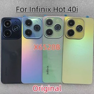 For Infinix hot 40i X6528B Housing Battery Back Cover Rear Door with camera lens Replacement