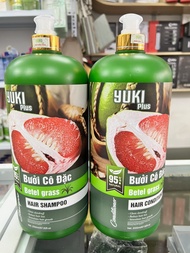 Cặp Dầu Gội Xả Bưởi Cô Đặc Yuki Plus 2000ml x2