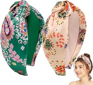 BEGOOD Headbands for Women Knotted Wide Headbands Womens Top Knot Hairband Designer Headbands Turban
