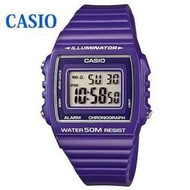 【 幸福媽咪 】網路購物、門市服務 CASIO 卡西歐 原廠公司貨 多彩繽紛大方數位錶 紫色 W-215H-6A