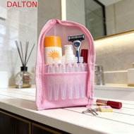 DALTON PVC Cosmetic Bag, Large Capacity Waterproof Toothbrush Toiletry Pouch, Simple Zipper Closure 