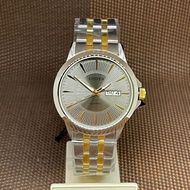 Citizen DZ5004-57H Two-Tone Gold Stainless Steel Grey Quartz Men's Dress Watch