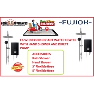 FUJIOH WH5033DR-WH WHITE W/RAINSHOWER + DC PUMP INSTANT HEATER
