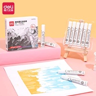 Deli HM721 Zhenxuan Heavy Color White Oil Pastel Student Children Pure White Series Crayon Oil Paste