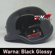 HBC Army Solid Helmet Retro Classic Pilot Helmet Open Face Helmet Without Glass