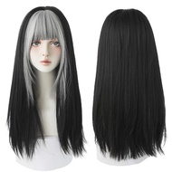 7JHH WIGS Hair Extension ผมมนุษย์ล้างทำความสะอาดได้เน้นสีเทาสีดำ Kinky วิกผมสังเคราะห์ตรงกับ Fluffy