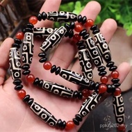 Men Women Style Nine-Eyed Old Necklace Agate Natural Tibetan Buddha Beads Dzi Beads Sweater E18 Dzi 