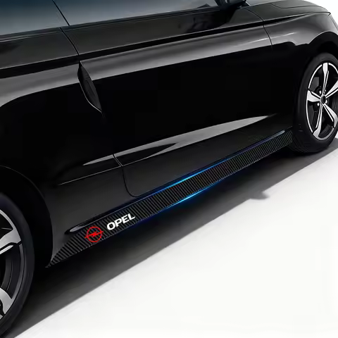 2pcs Car Door Side Stripes Skirt Sticker Body Vinyl Decal Car Styling For Opel Insignia Astra Antara
