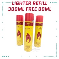 Gas Isi Semula Butane untuk Pemetik Api (300ml + 80ml) / Butane Fuel Lighter Gas Refill / Butane Fue