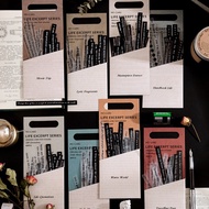 40 Pcs Small Talk Label Sticker Word Stickers Black Transparent Inspirational Words Label Sticker Fo
