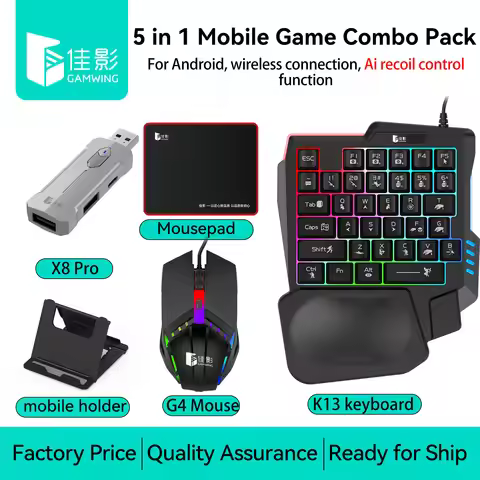 Kit Mobilador Gamer Kit Gaming Keyboard Mouse Mobile Games Converter X8 Keyboard Mouse Combo Control