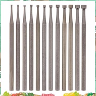 12 Pcs Round Cup Burr Set, 3/32Inch Shank Wire Rounder Bits Jewelry Carving Bits (0.8-3.0mm)