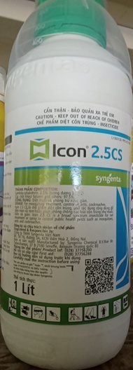 Thuốc diệt muỗi Icon 2.5CS Syngenta Thụy Sỹ chính hãng thể tích 1 lít