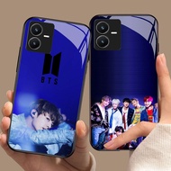 YS-29 BTS ARMY HD Glass Casing for VIVO Y22 Y35 Y75 Y28 Y22S V25 Y55 iQOO Z6
