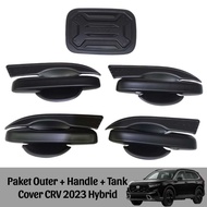 Outer Handle Tank Cover Package Honda Crv Hybrid 2023 2024 2025 2026 Black