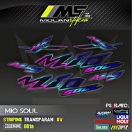 Decal Sticker Striping Variation Transparent Uv Mio Soul Carburetor 2006-2012 Mio Soul 115 Mio Soul 