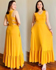 LC MAXI DRESS LAYERED FOR WOMEN (SIDE-BAKOD)