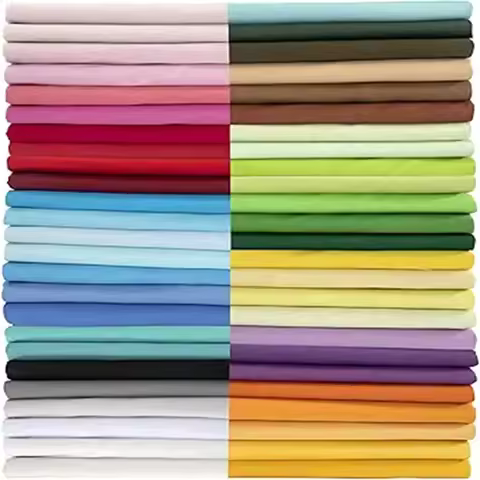 50 pieces of 10*10CM fabric square for DIY patchwork and sewing; random color available