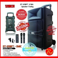 Terlaris Speaker Portable DAT 12 INCH DT1210FT Mic Wireless Handheld