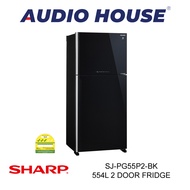 [BULKY] SHARP SJ-PG55P2-BK 554L 2 DOOR FRIDGE ***2 YEARS SHARP WARRANTY***