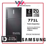 FREE SHIPPING Samsung 711L Refrigerator Top Freezer 2 Door/Peti Ais 2 Pintu Inverter(RT62K7005BS/ME)