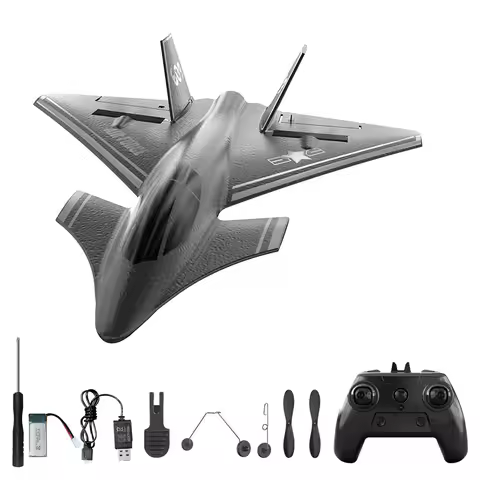 J20 RC Fighter 2.4G Remote Control Airplane Anti-Collision Glider One-key Aerobatic EPP Foam RC Plan