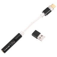 CX31993 Type C to 3.5mm USB-A to 3.5mm Jack Adapter HiFi USB-C Audio AUX Converter Decoder Hi-Res De
