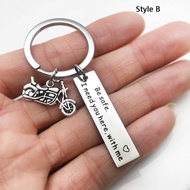Drive Safe Be Safe Keyring Letter Engraved Keychain Couples Gift Keypendant