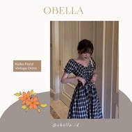 Vintage Dress Keiko Floral Vintage Dress / OB17 Korean Dress Premium Dress Imported/ Dress