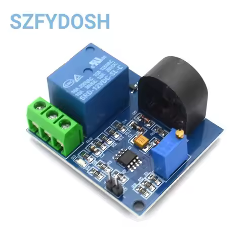 1PCS AC Current Detection Sensor Module 5V 12V 24V Relay Protection Module 5A Over-Current Overcurre