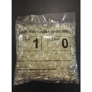 *M'sia Stock* 10bag(10000pcs) Kapsul Kosong (Size 0/1) HALAL /Empty Gelatin Capsule 透明胶囊