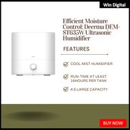 Efficient Moisture Control: Deerma DEM-ST635W Ultrasonic Humidifier