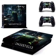 全新 Injustice 2 PS4 Playstation 4保護貼 有趣貼紙 包主機底面+2個手掣) GYTM0976