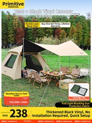 The Primitive | Portable Foldable Outdoor Camping Tent Waterproof Gazebo Canopy