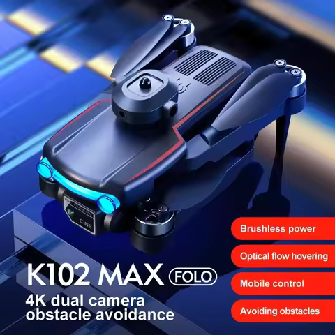 2024 K102 Max Brushless Drone 4K Dual Camera Optical Flow Obstacle Avoidance Quadcopter Remote Contr