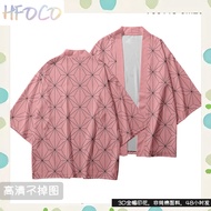 Demon Slayer Nezuko Haori Anime-Inspired Kimono T-Shirt - For Men & Women